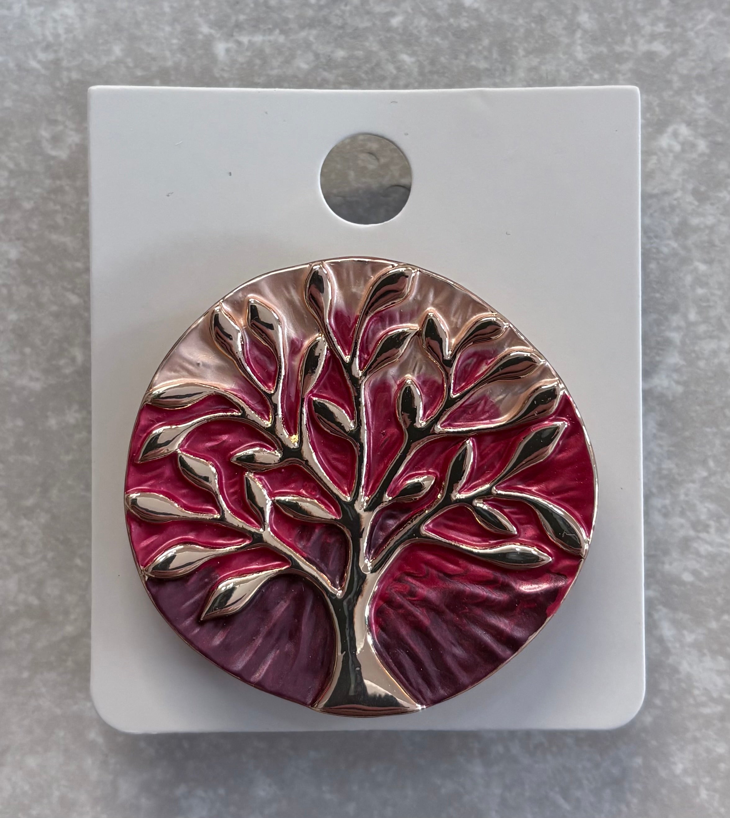 SH1020 TREE OF LIFE MAGNETIC BROOCH