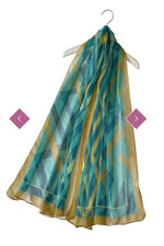 7461 Vibrant Zigzag Print Chiffon Scarf