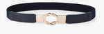 Stretch Waist Belt with Buckle Detail
