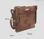 RUE Distressed Leather Crossbody Bag