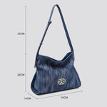 JNY26722 Denim Look Shoulder Bag