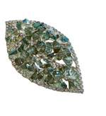 Iridescent Crystal Leaf Brooch (2 Colours)