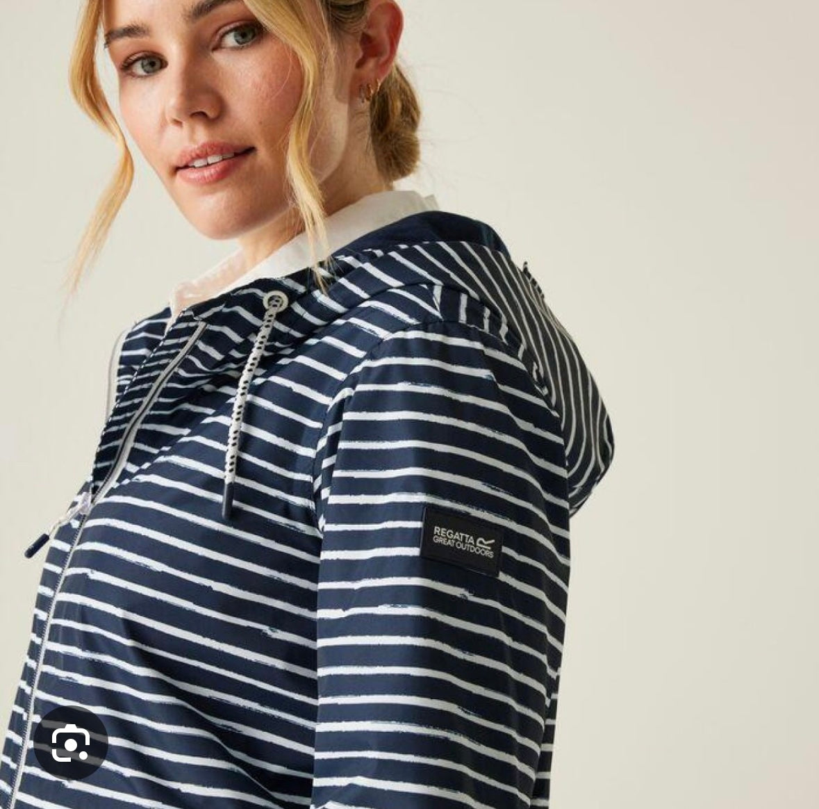 RWW448 Bayletta Stripe Navy and White Jacket