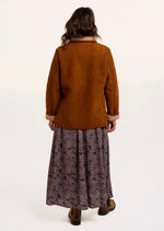 Hawthorn Faux Suede And Shearling Coat