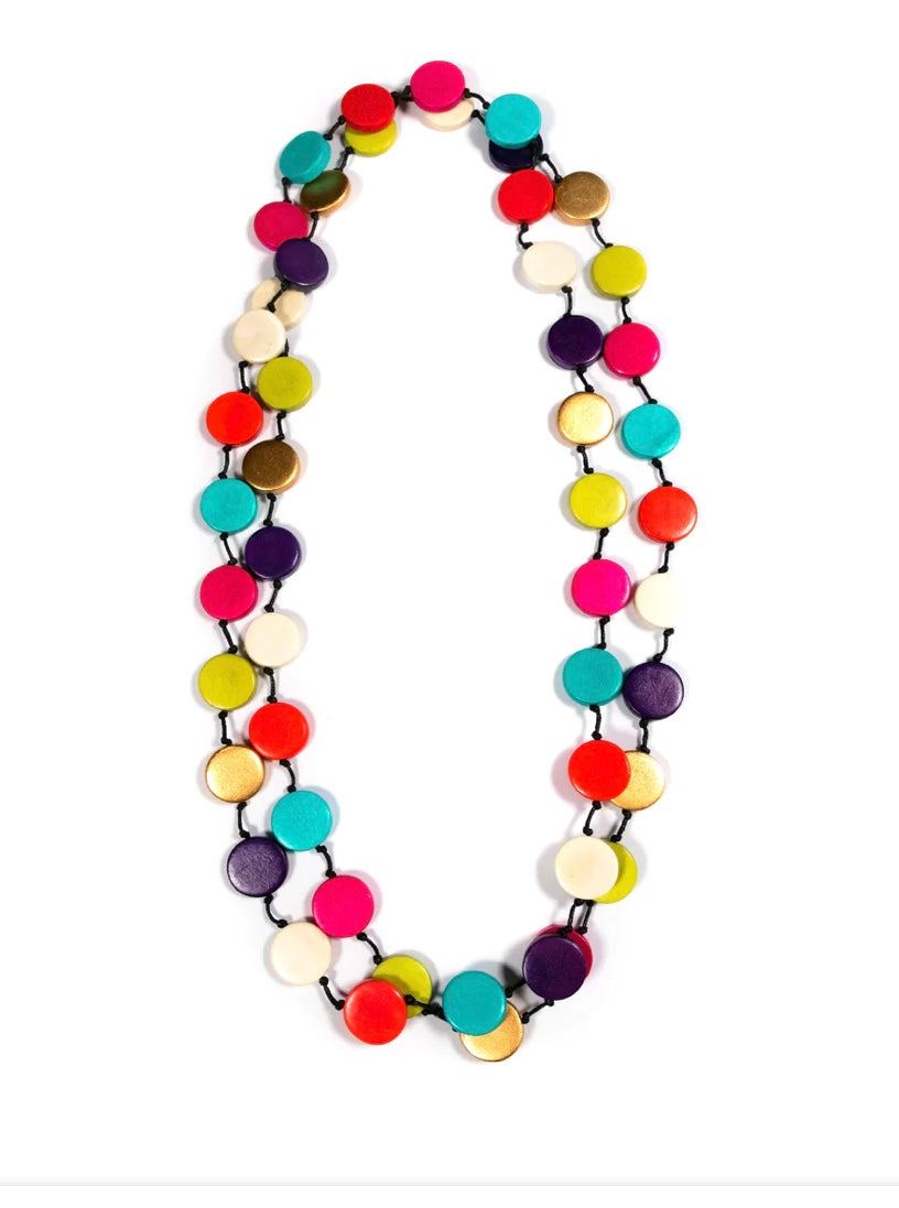 H2111G Rainbow Gold Long Necklace