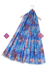 7660 Leopard & Tiger Print Frayed Scarf