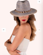 NAT51 NATALIE HAT - DENIM WITH ROPE BAND
