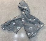 TR6521 Paw Print Scarf