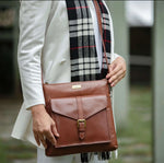 HOXTON Vintage Leather Crossbody Bag