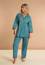 IN2095 Waterlily Floral Cotton Pyjamas