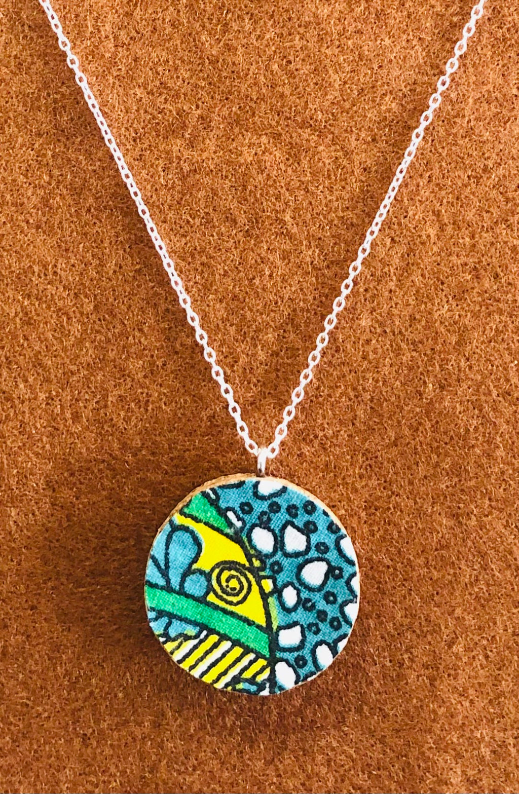 Cork & Cotton Pendant