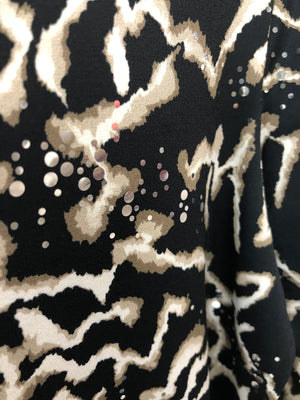 12144 Printed Sparkle Top