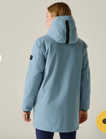 RWP484 Women's Evander Waterproof Insulated Jacket | Dusky Blue Light Vanilla