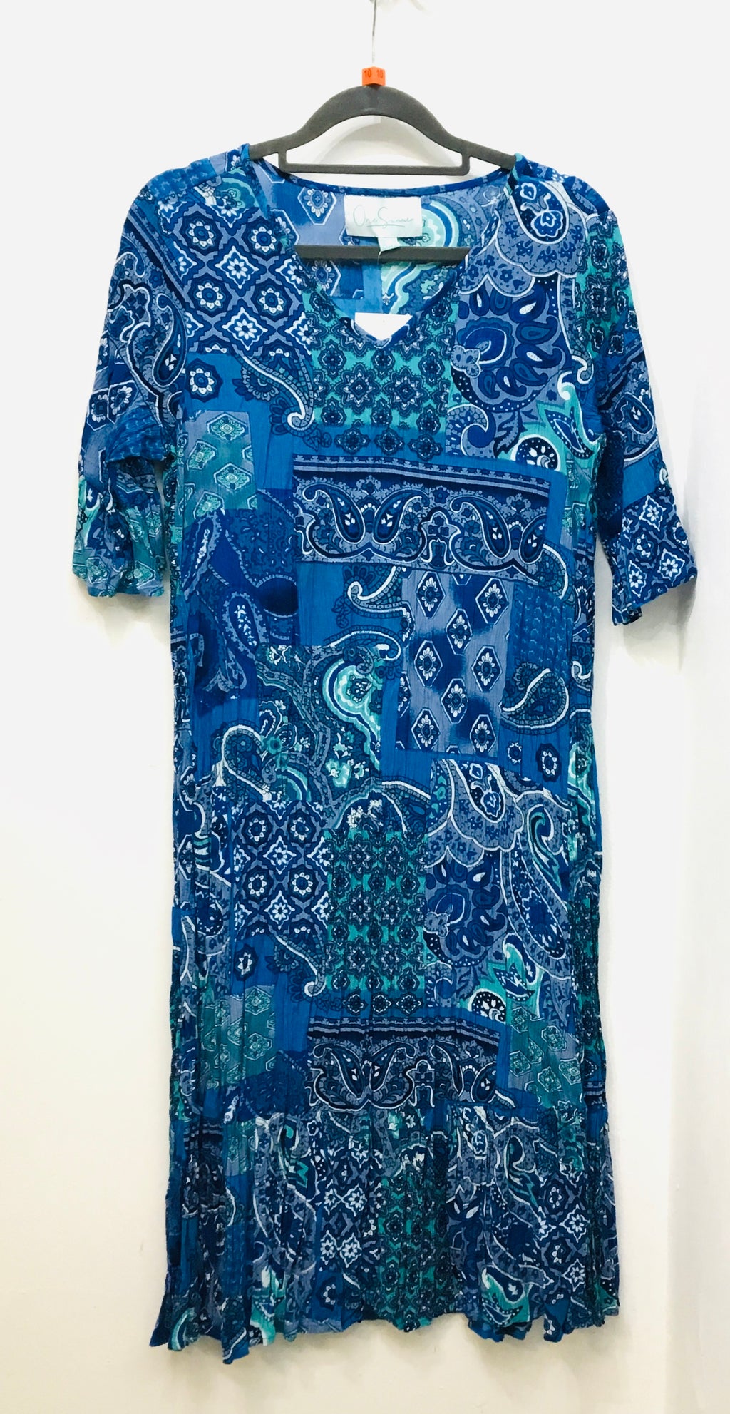 One Summer Jessica Dress Paisley Blue