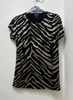 6025 Black & Gold Sparkling Top