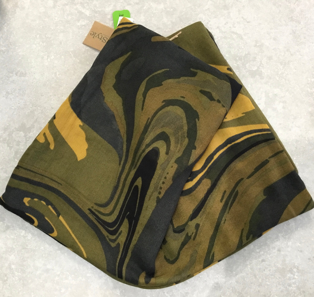 Abstract Print Scarf (100% recycled)