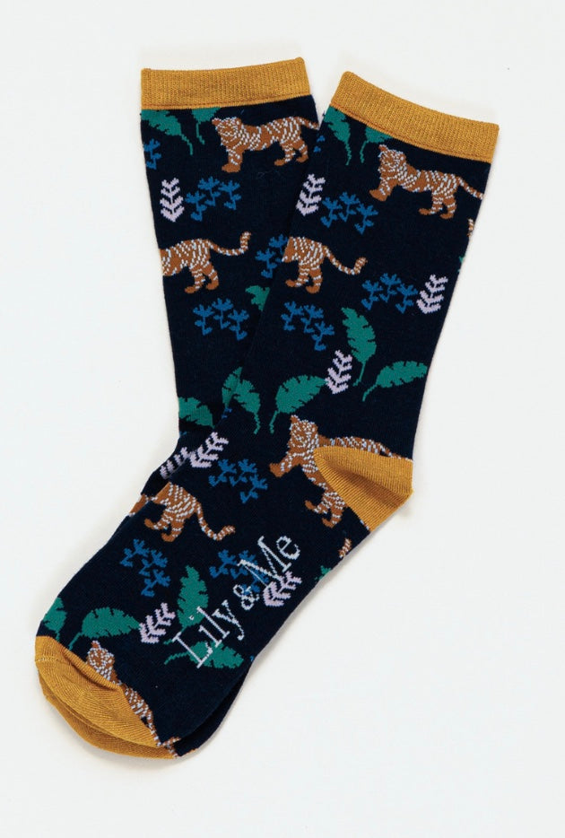 Lm24638 TIGERS BAMBOO SOCKS