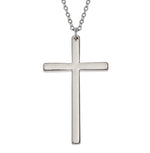 W0044 Silver colour cross necklace