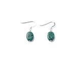 Marbled Ceramic Ovals Earrings