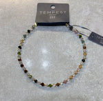 SG008N Stone and Crystal mix beaded Necklace