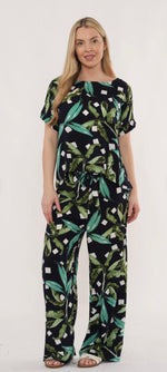 7823-A Tropical print Trouser