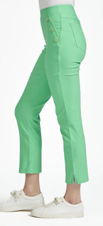 219 BUTTON DETAILED BENGALINE STRETCH TROUSERS
