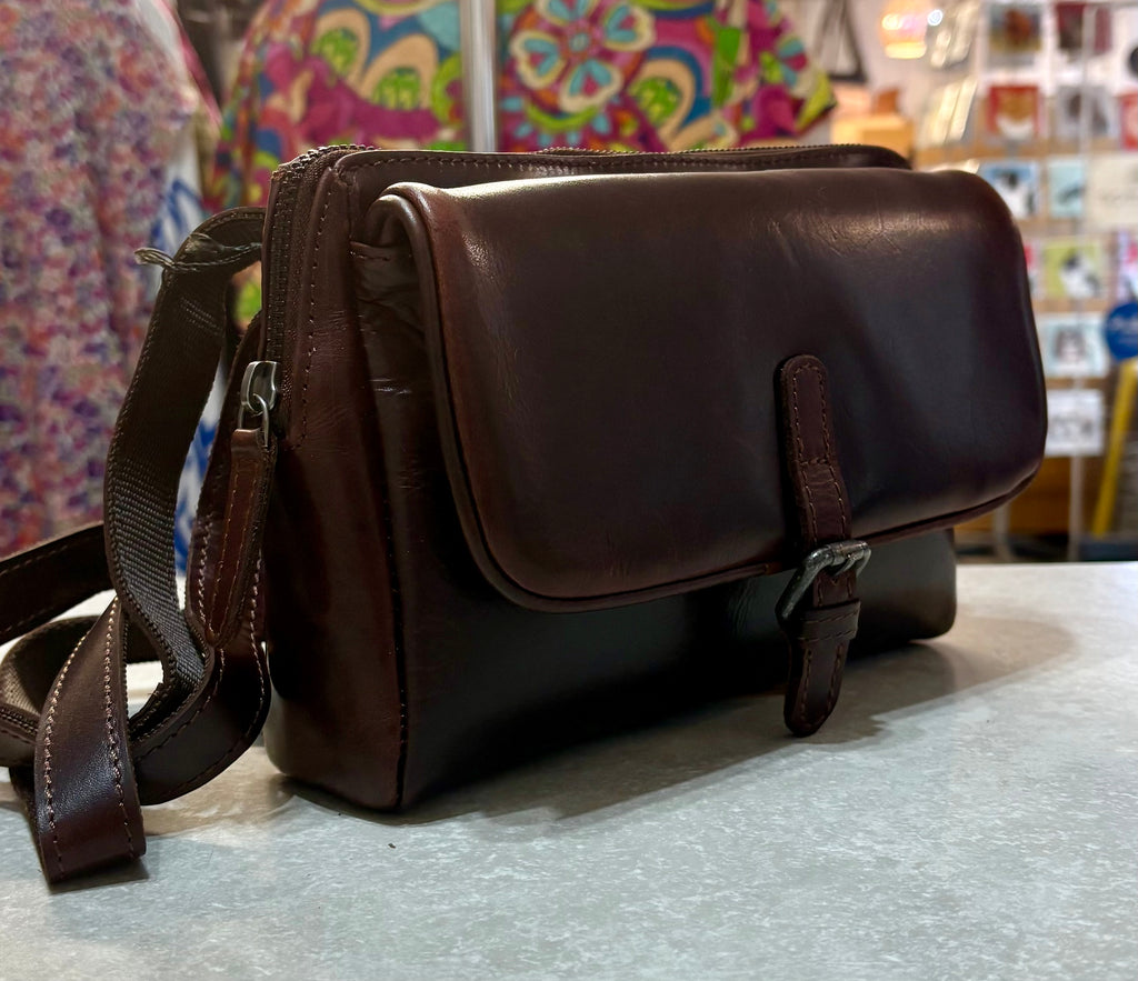 P-65 Leather x-body Shoulder Bag