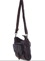 D-52 Leather X-Body Bag