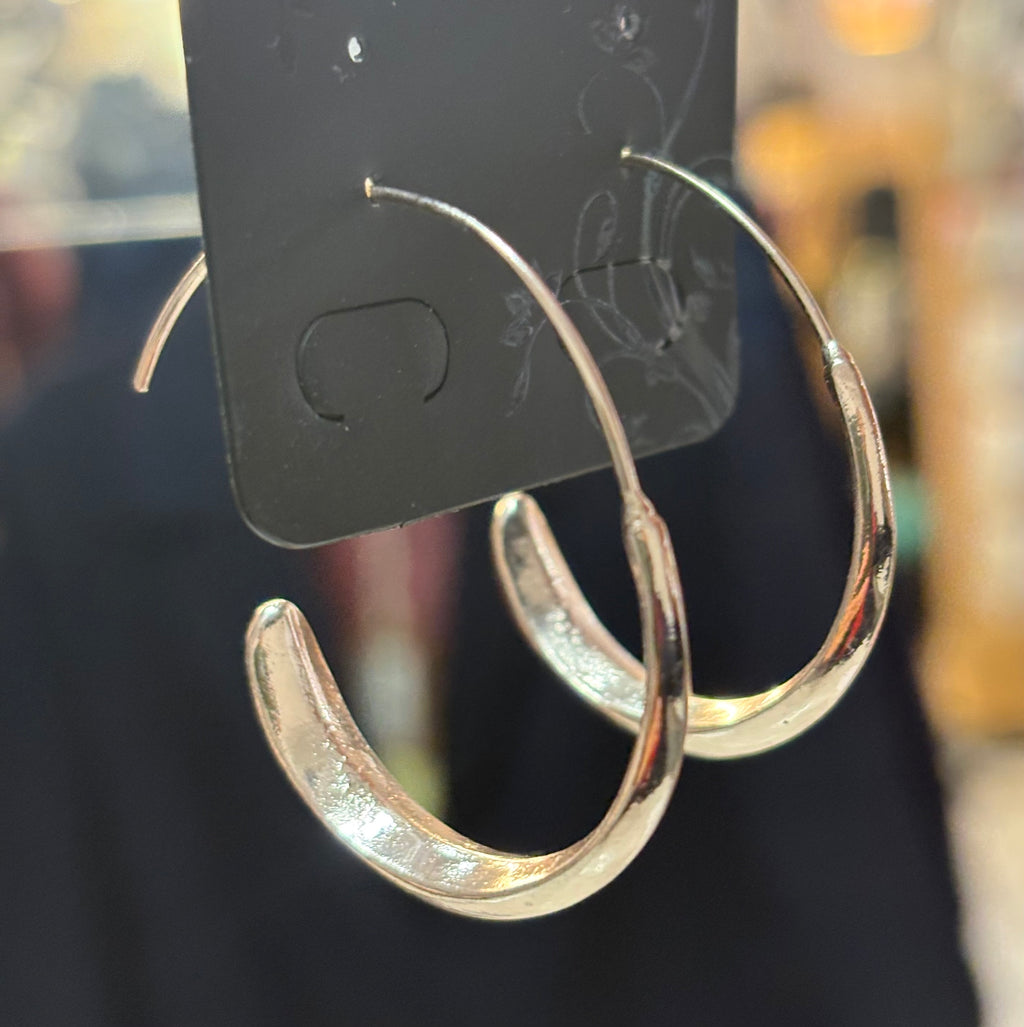 2050 Rose Gold Tone Hoop Earrings