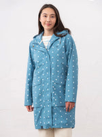 Long Beachcomber Jacket - Blue Dot