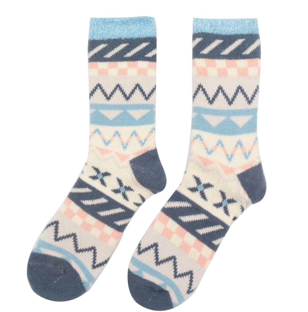 TSW Fluffy Fairisle Socks