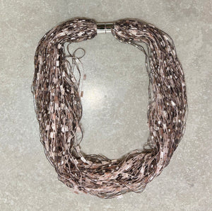 Shmm924 Sparkle Magnetic Mesh Scarf/Necklace