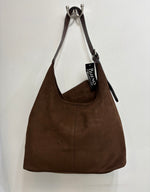 5799 Faux Suede Hobo Bag
