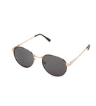 8708 TEA SHADE STYLE SUNGLASSES WITH GOLD METAL FRAME