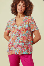 Finula Top Wildflower Print