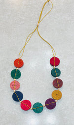 Cork Disc adjustable Necklace