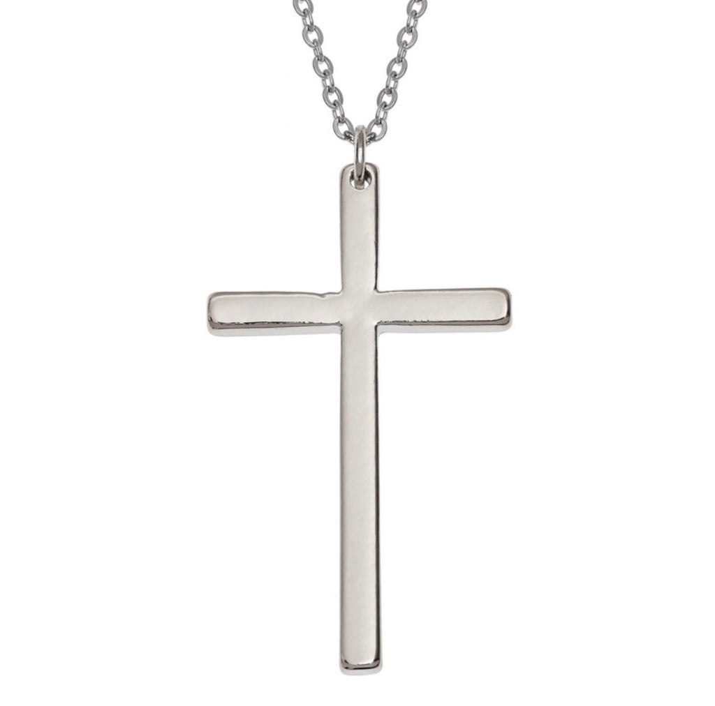 W0044 Silver Cross Necklace