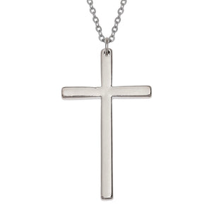 W0044 Silver Cross Necklace