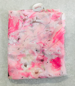 Lp3566a Floral Sparkle Print Scarf