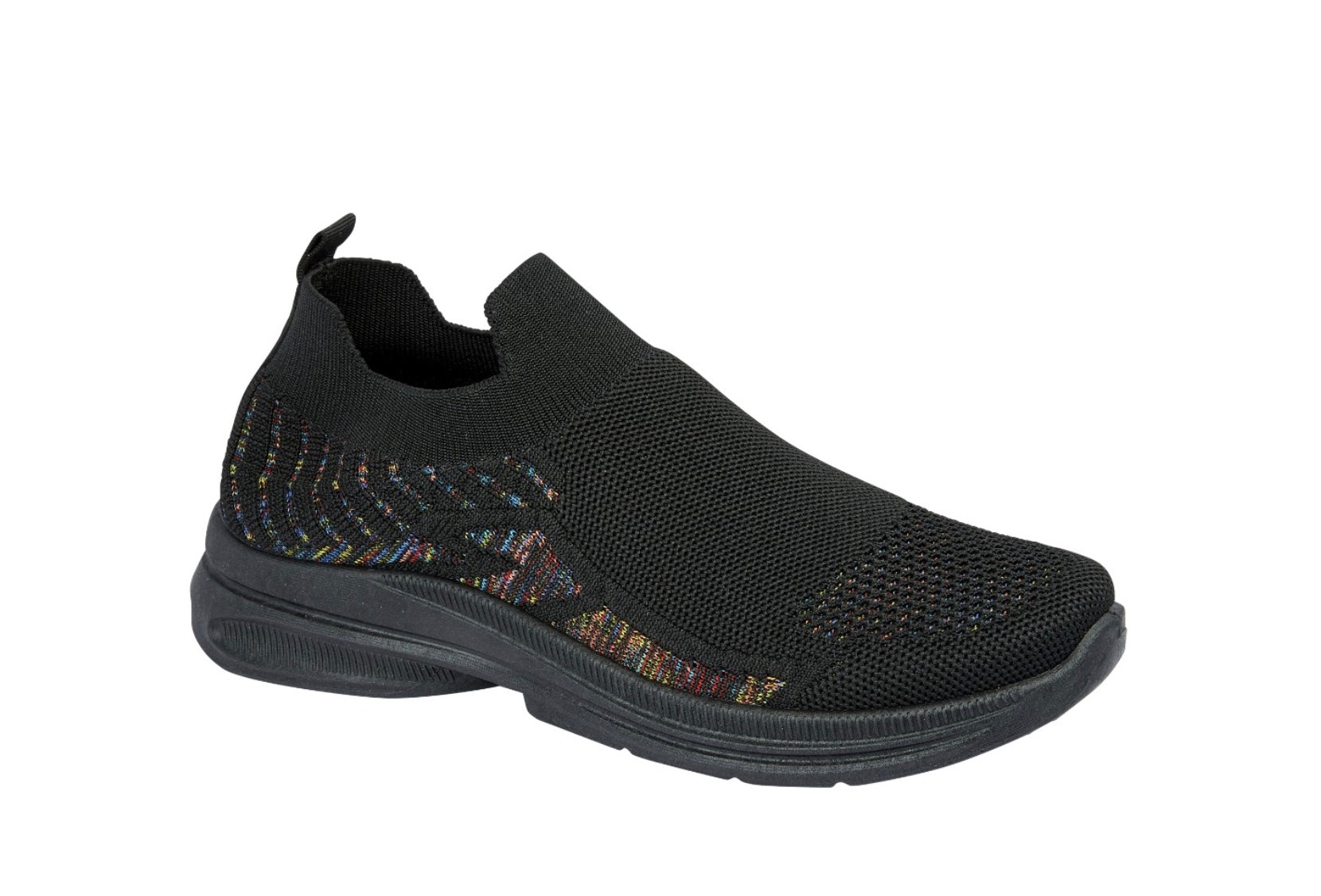 Appletini All Black Slip on Trainer