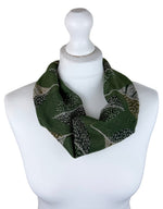 SHMM1375 Savannah Abstract Print Magnetic Crinkle Scarf