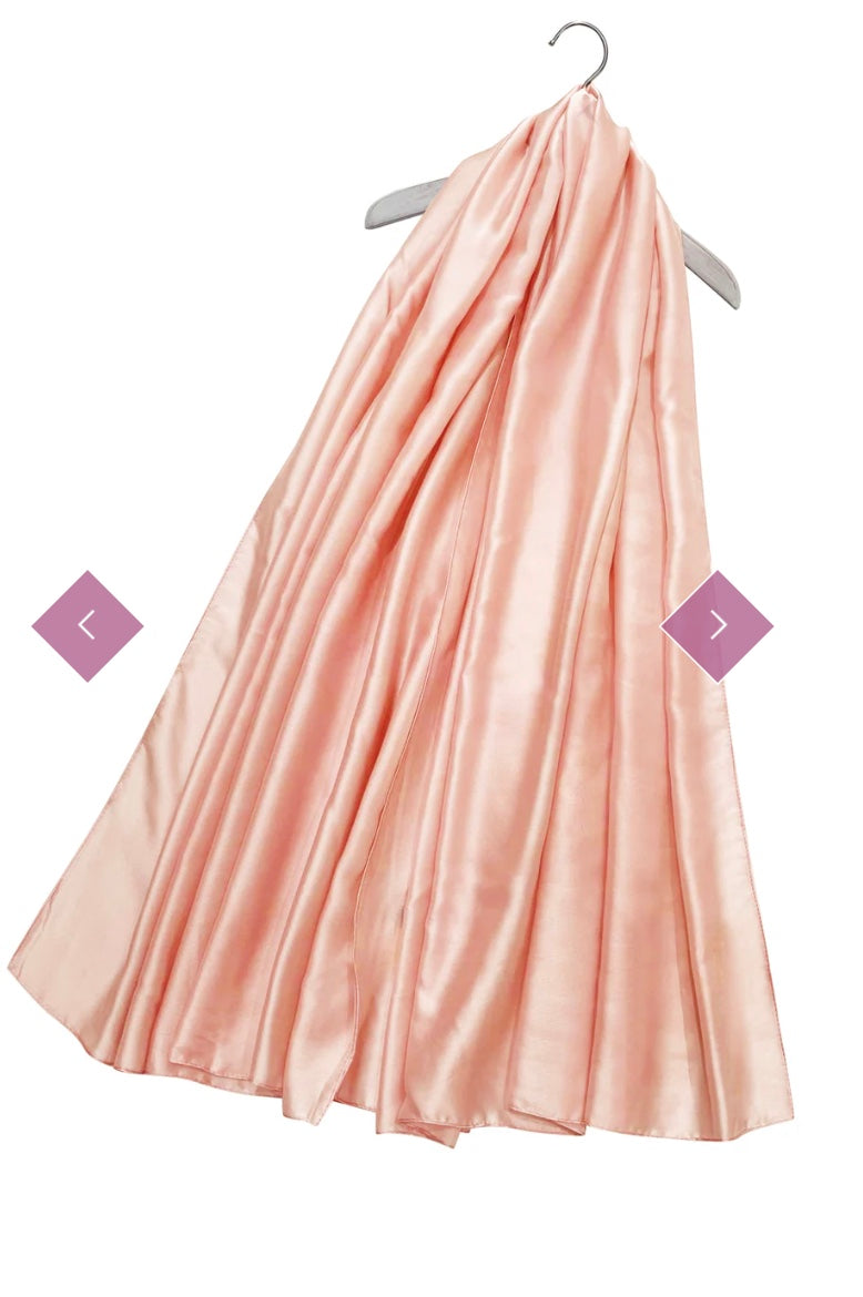 5041 Plain Silk Scarf