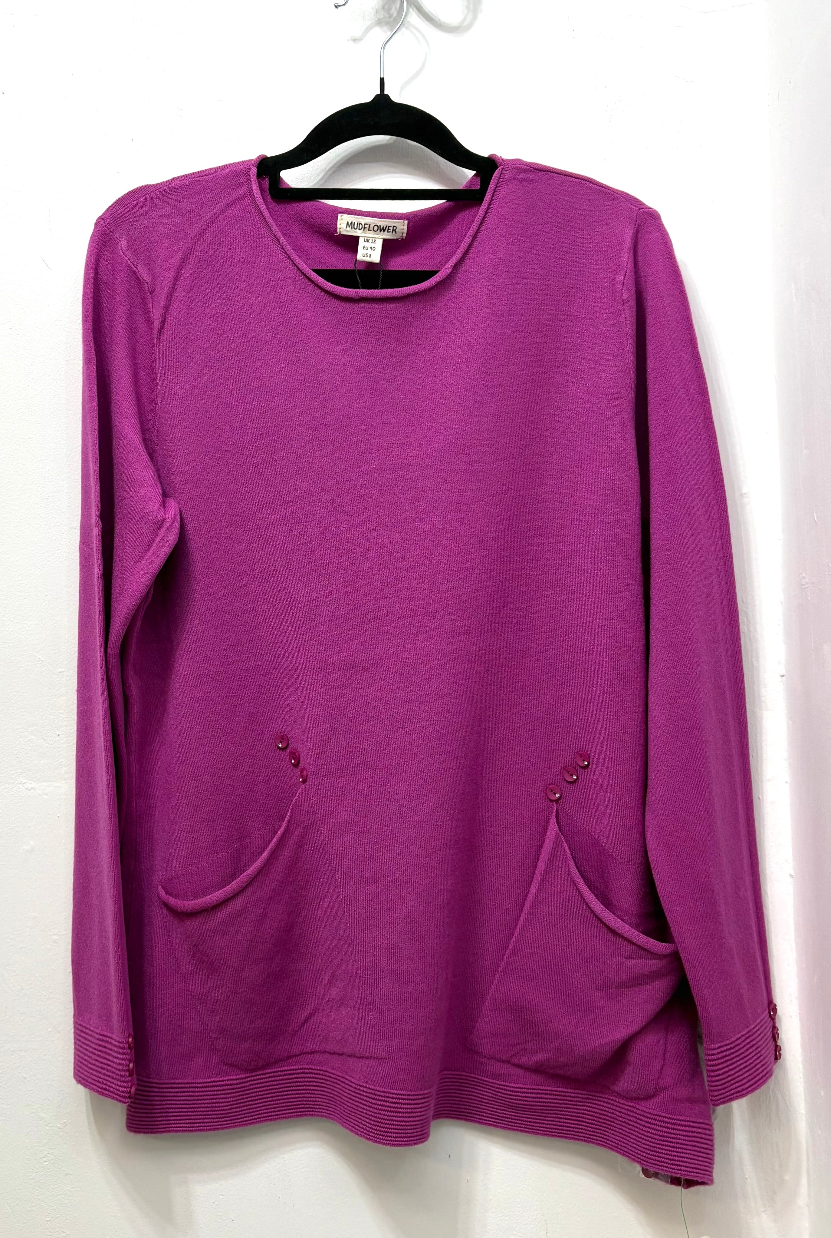 667 Plain long line Jumper