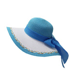 H104 CONTRAST STRAW HAT