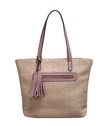 FOXGLOVE STRAW WEAVE SHOULDER BAG