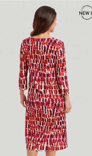 Petra Print Ryley Dress - Pink Mix