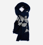 8135 FEATHERS SCARF