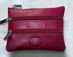 1059 Leather 4 zip Coin/Card Purse*