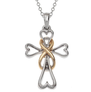 W0119 Infinity cross necklace