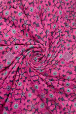 7963 Colourful Floral Print Tassel Scar